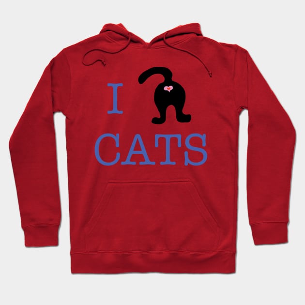 I Love Cats Hoodie by ckrickett